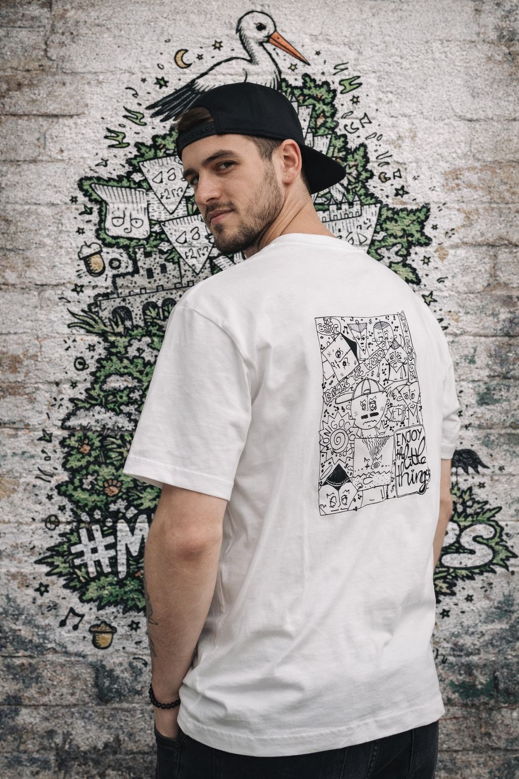 Camiseta oversize blanca XXL